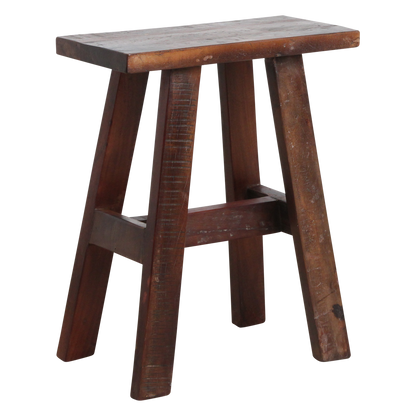Houten Bankje Factory Bruin Gerecycled Hout Raw Material