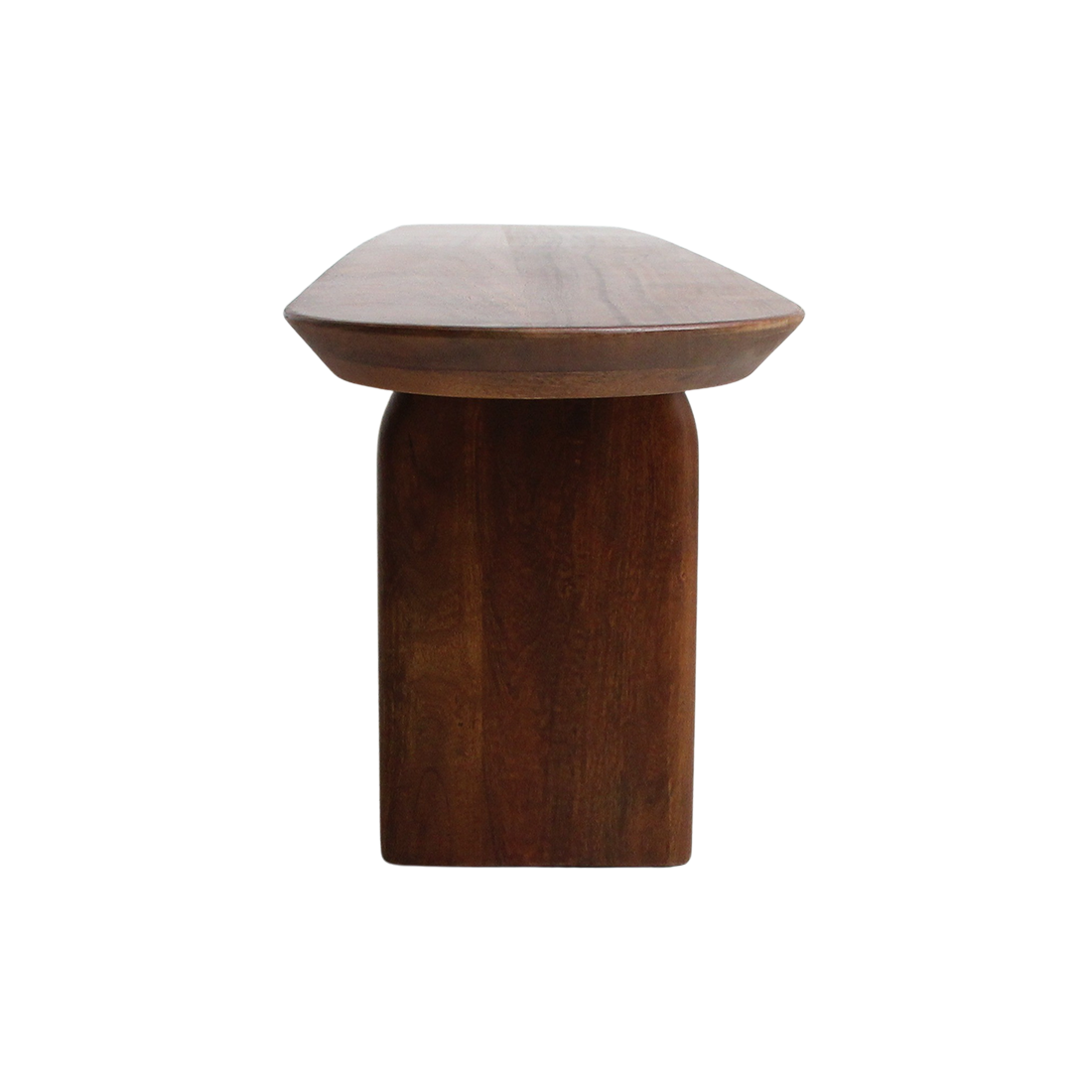 Eetkamerbank Bullnose Bruin Mangohout 240cm Raw Materials