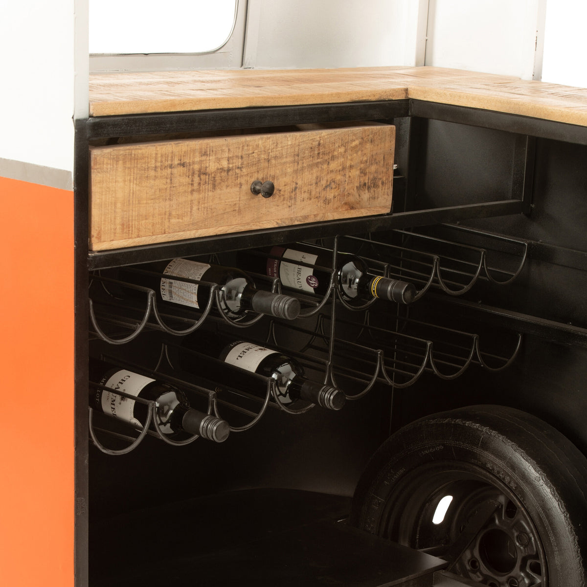 Barmeubel Retro Bus Oranje J-Line