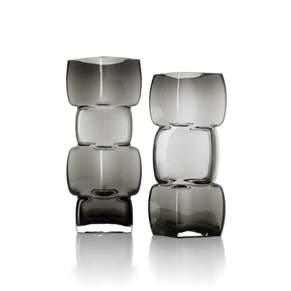De Cubes Vaas - Donkergrijs - M Bazar Bizar