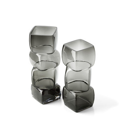 De Cubes Vaas - Donkergrijs - M Bazar Bizar