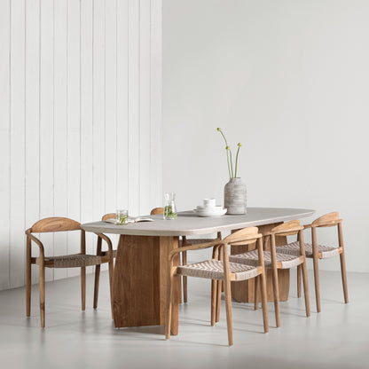 DTP Home Eetkamertafel Nova Travertin 220cm