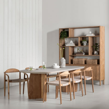 DTP Home Eetkamertafel Nova Travertin 220cm