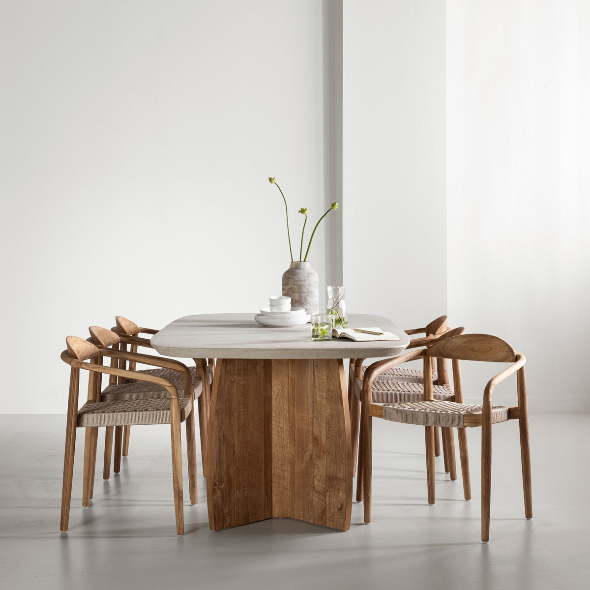 DTP Home Eetkamertafel Nova Travertin 220cm