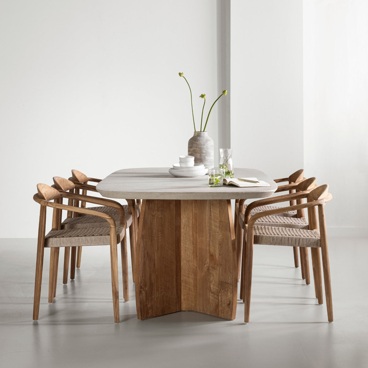 DTP Home Eetkamertafel Nova Travertin 220cm