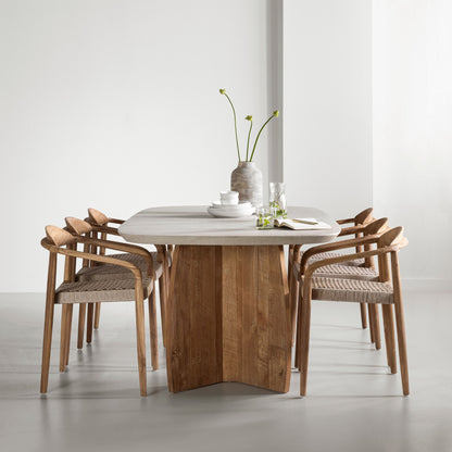 DTP Home Eetkamertafel Nova Travertin 220cm