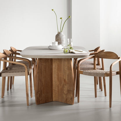 DTP Home Eetkamertafel Nova Travertin 220cm