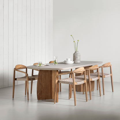 DTP Home Eetkamertafel Nova Travertin 220cm