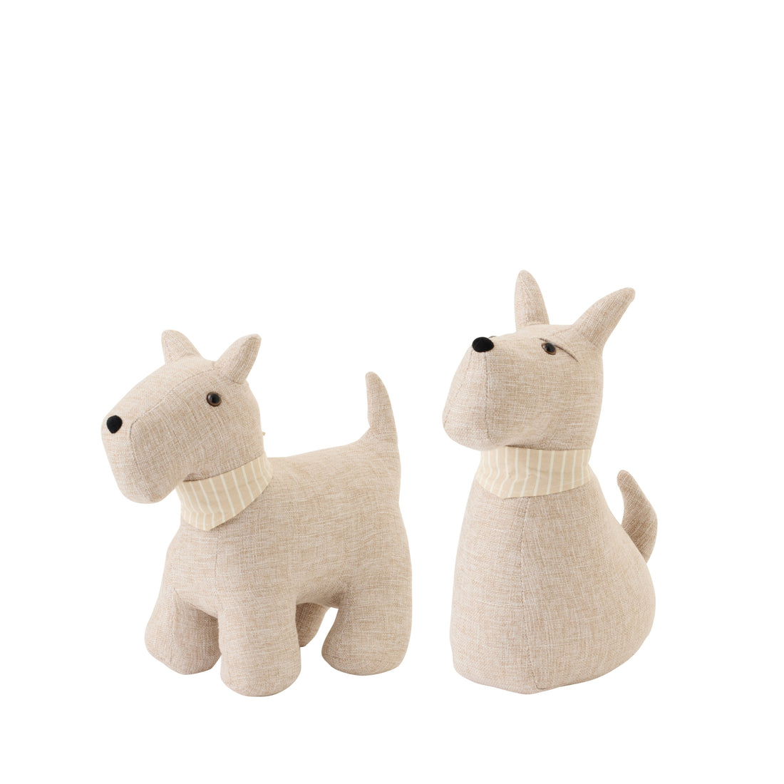 Deurstoppers Hondjes in Beige met Sjaal J-Line