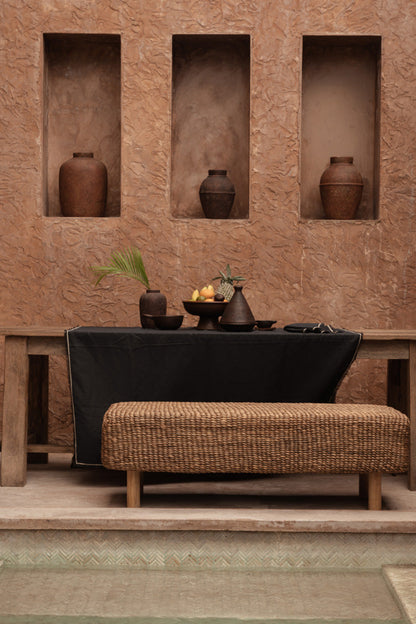 Het Tuscany Tafelkleed - Zwart Naturel - 150x250 Bazar Bizar