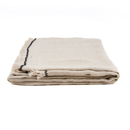 Het Tuscany Tafelkleed - Naturel Zwart - 150x250 Bazar Bizar