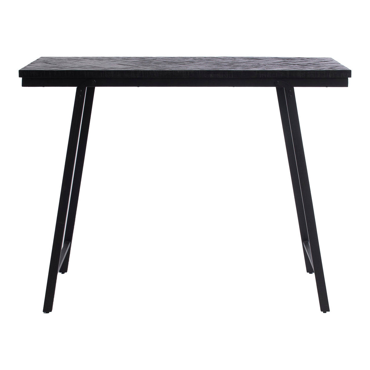 De Visgraat Hoge Tafel - Zwart - 140