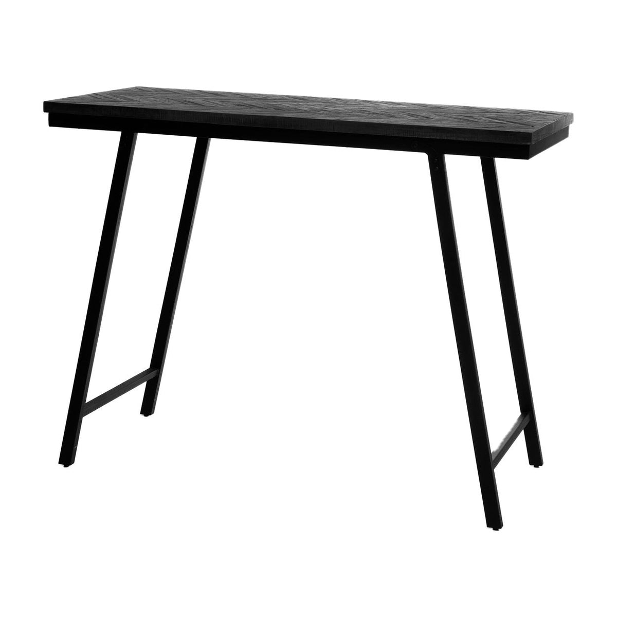 De Visgraat Hoge Tafel - Zwart - 140