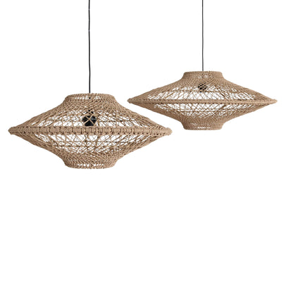 Raw Materials Hanglamp Corda Touw Naturel Set van 2