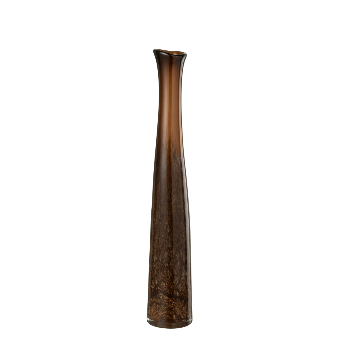 Donkerbruine Glazen Vaas Cylinder Small J-Line