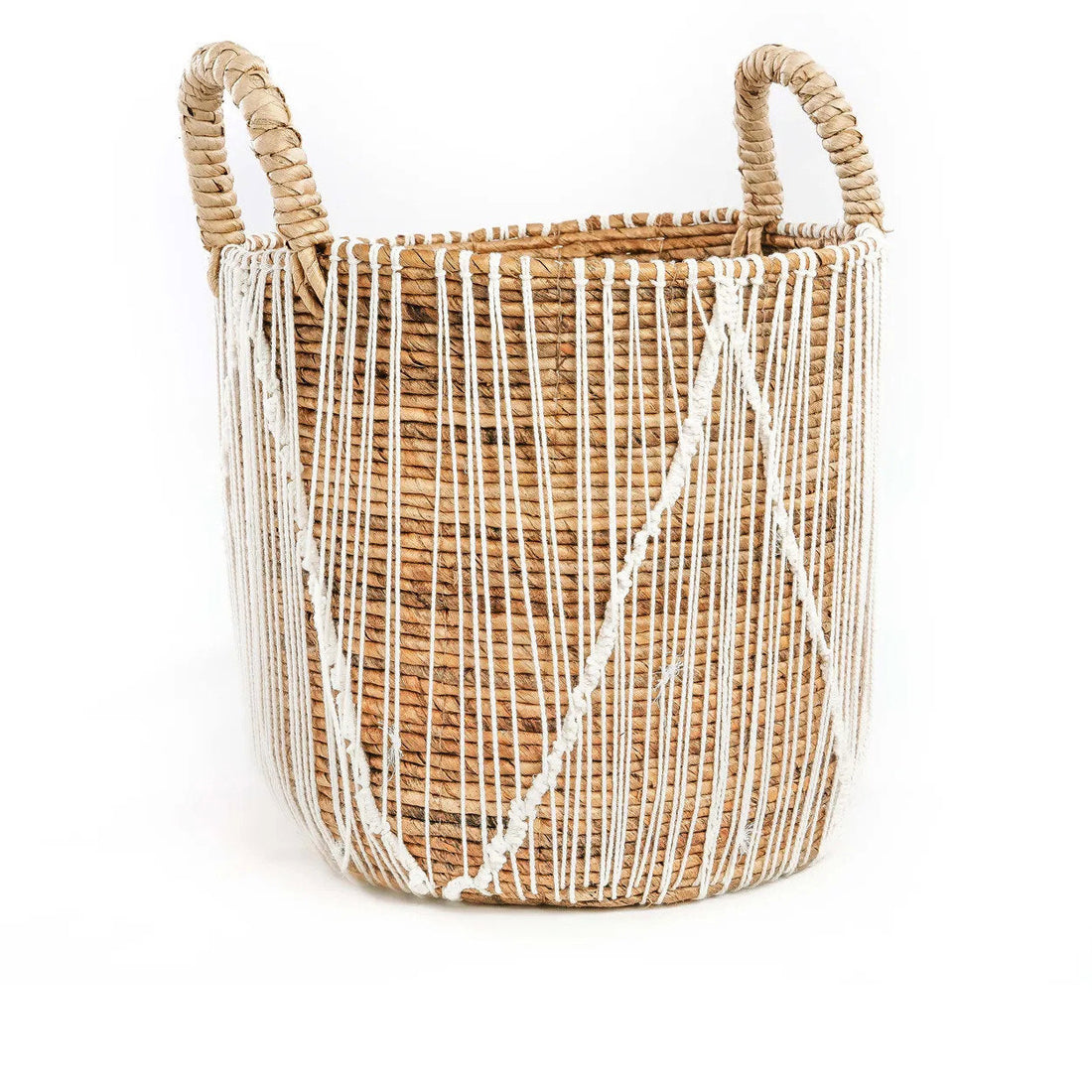 De Straight Stitched Macramé Mand - L Bazar Bizar