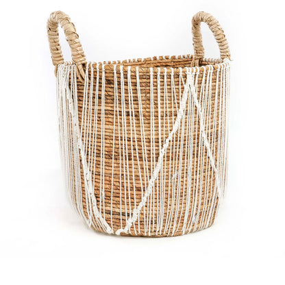 De Straight Stitched Macramé Mand - L Bazar Bizar