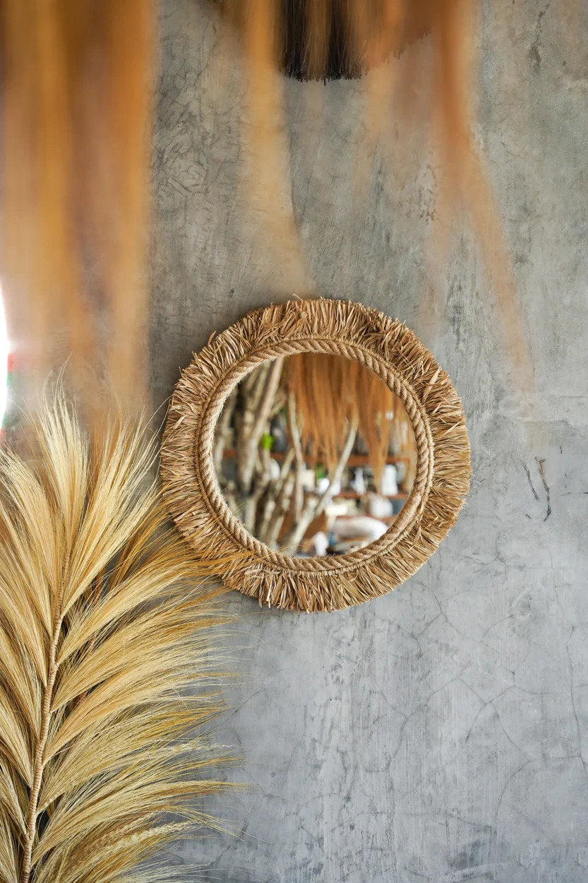 De Tahiti Spiegel - Naturel 60x60cm Bazar Bizar