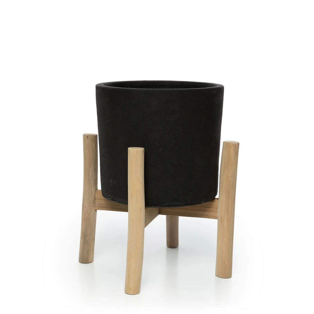De Charcoal Hoge Plantenbak Zwart Small Bazar Bizar