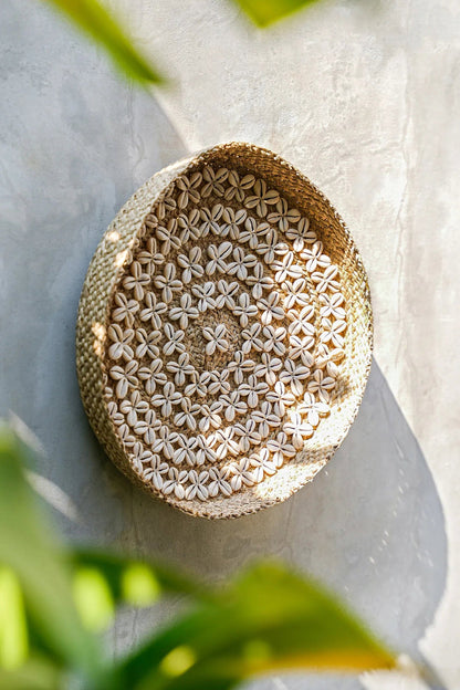 Het Costa Shell Bord - Natuurwit - M Bazar Bizar