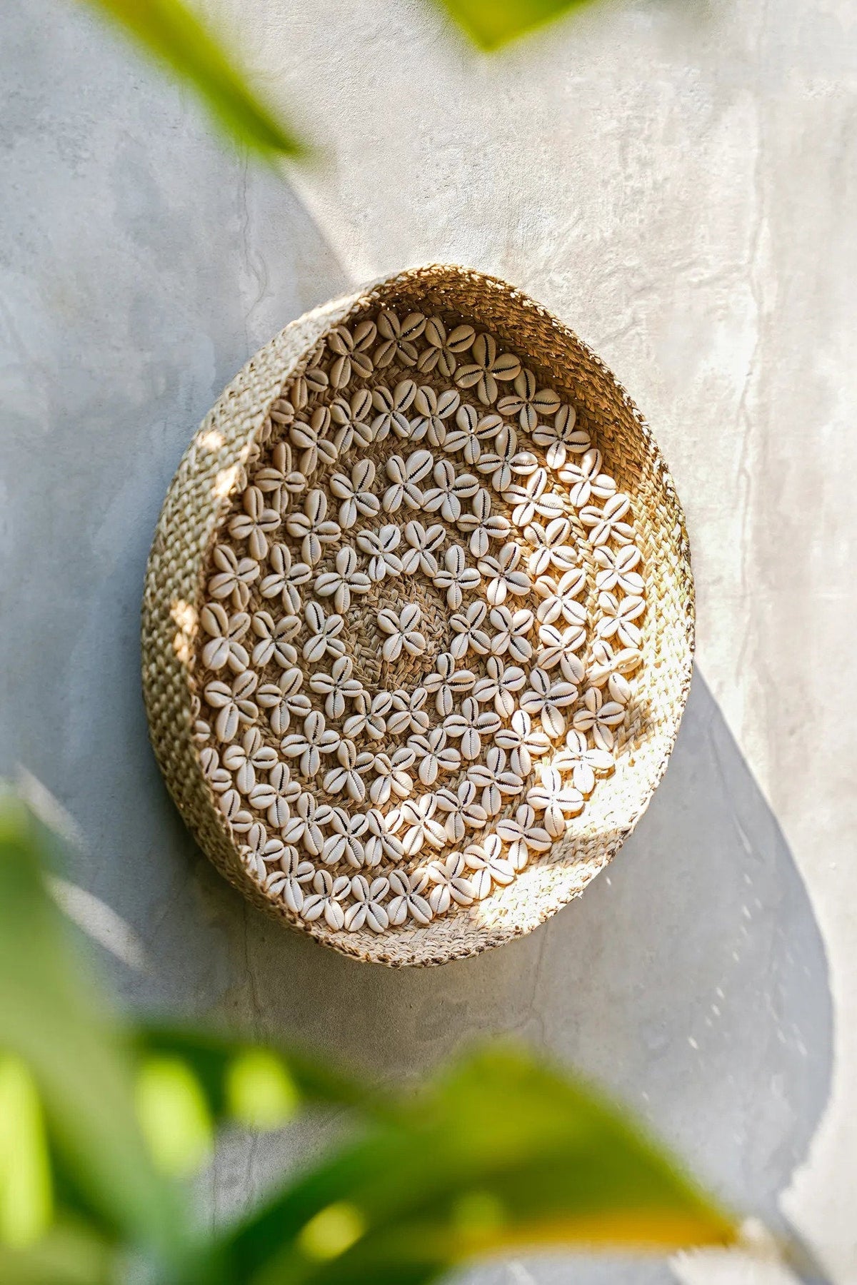 Het Costa Shell Bord - Natuurwit - M Bazar Bizar