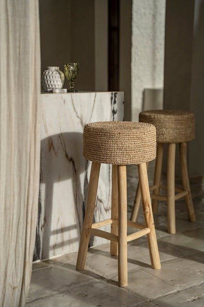 De Raffia Barstoel Bazar Bizar