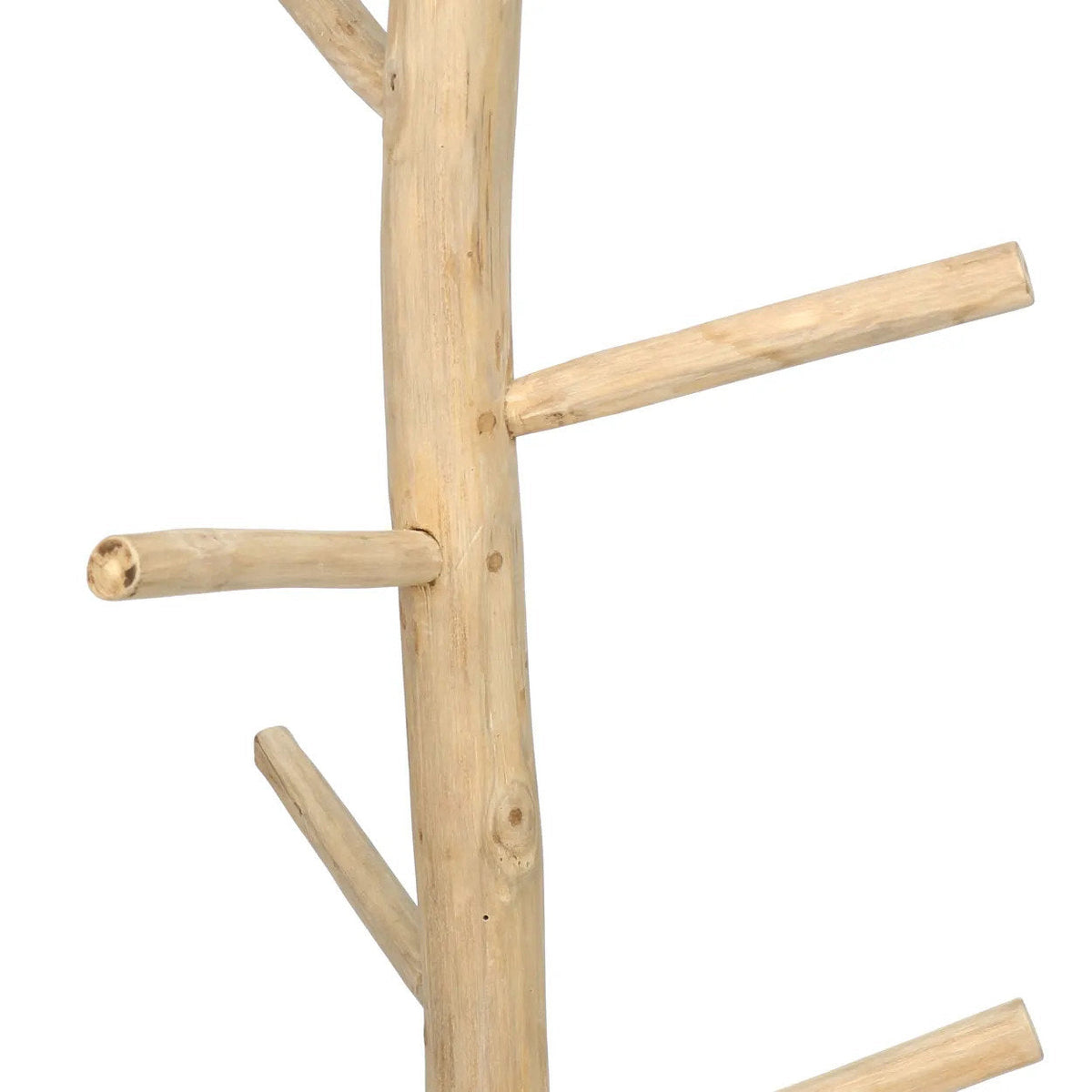 Teakhouten Kapstok Naturel 160cm Bazar Bizar