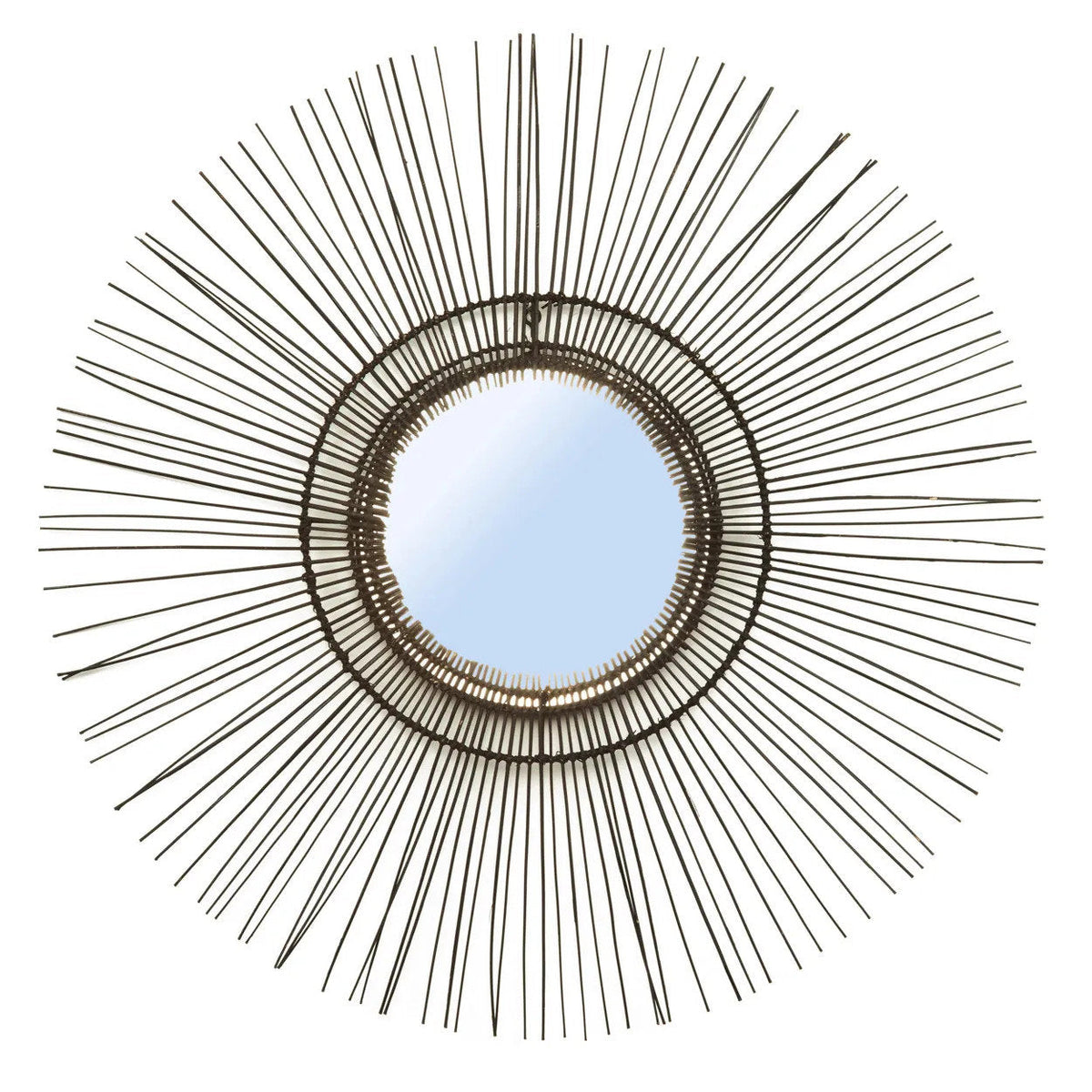 De Tropical Spiegel - Zwart - L 90x90cm Bazar Bizar
