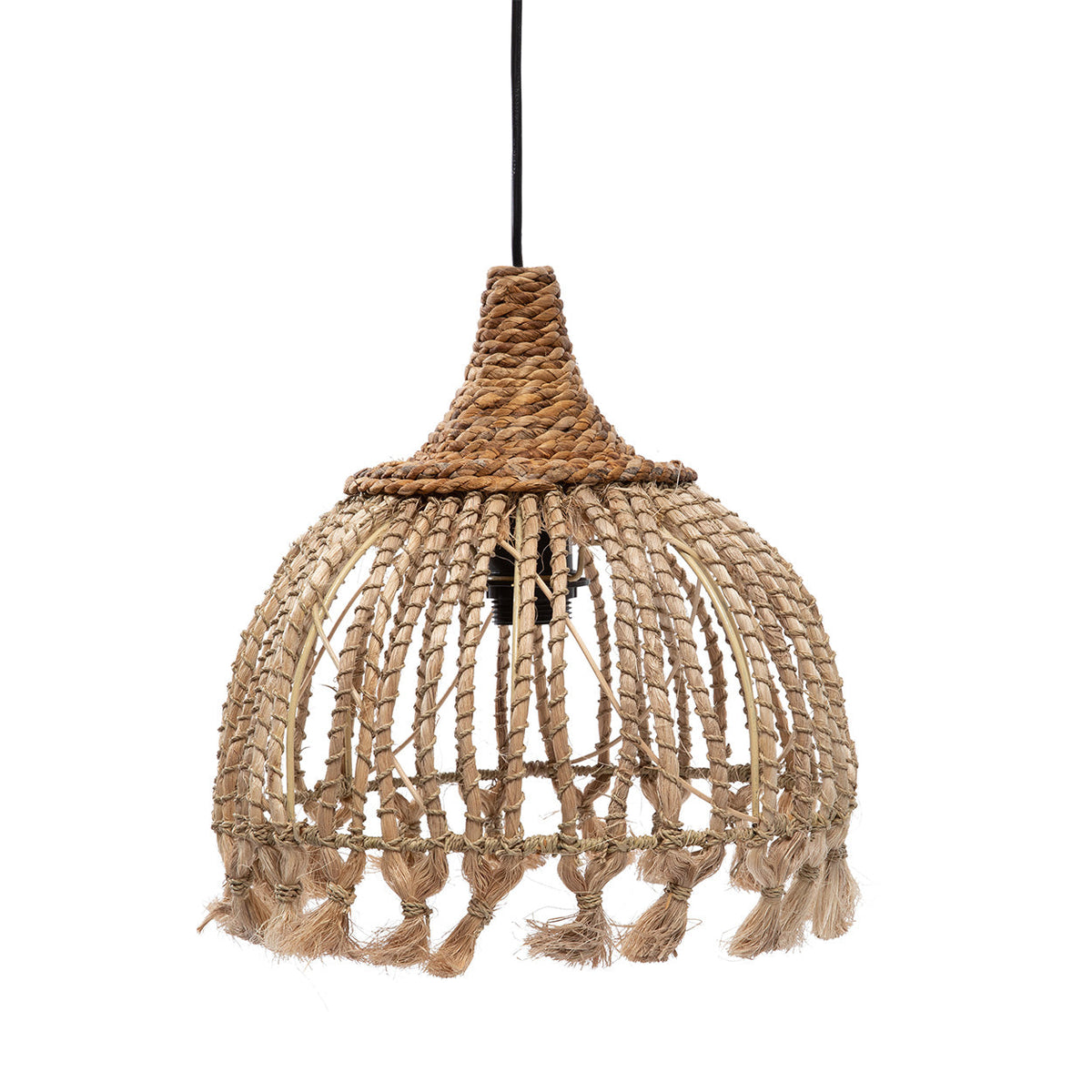 De Abaca Tassel Hanglamp - Naturel - S Bazar Bizar