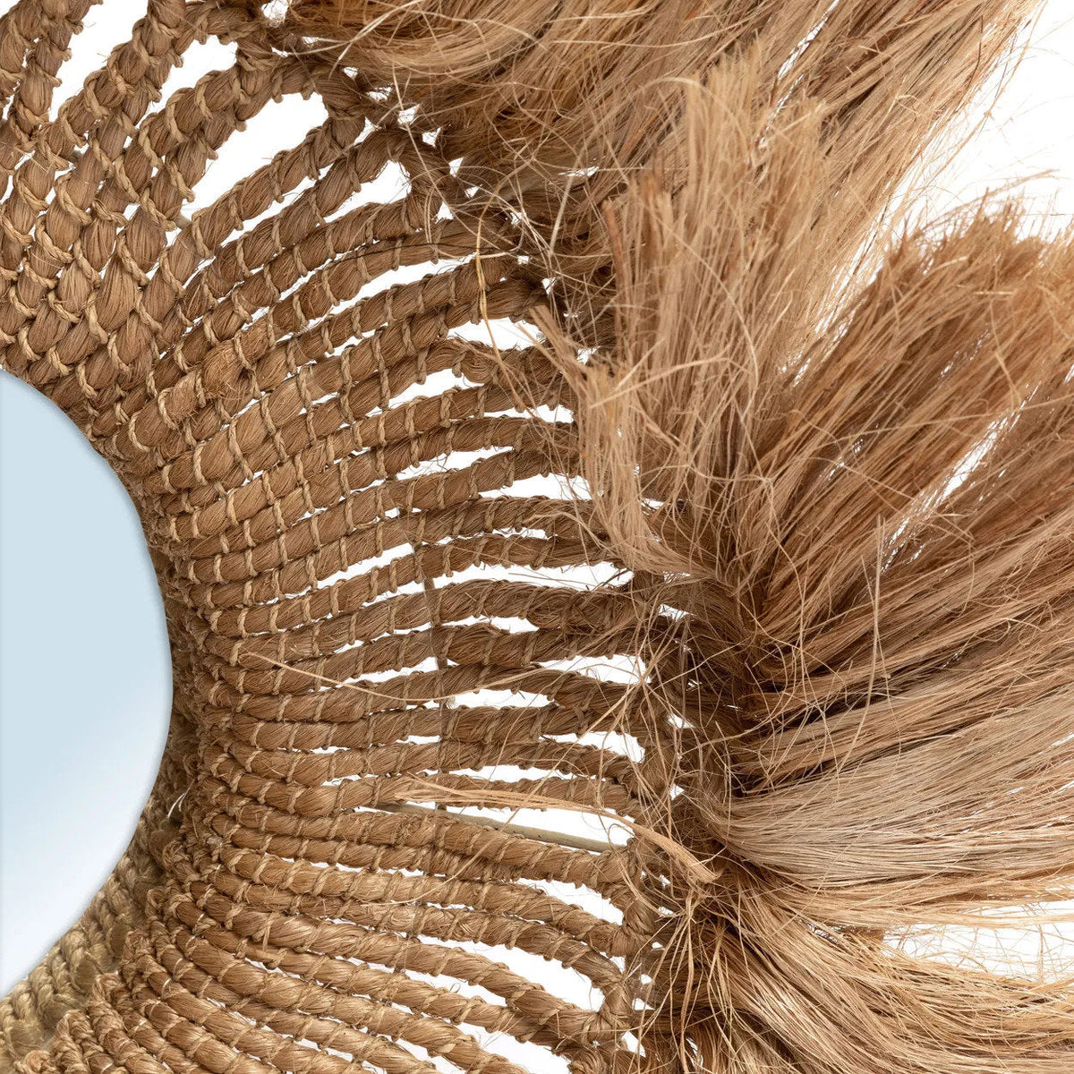 De Abaca Solomon Spiegel - Naturel 85x85cm Bazar Bizar
