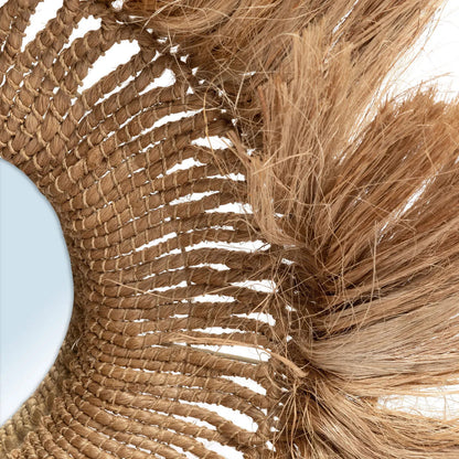 De Abaca Solomon Spiegel - Naturel 85x85cm Bazar Bizar
