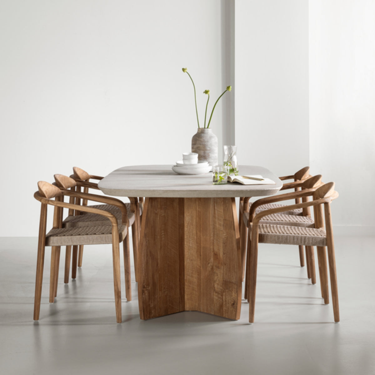 MUST Living Outdoor Eetkamerstoel Santiago Teakhout