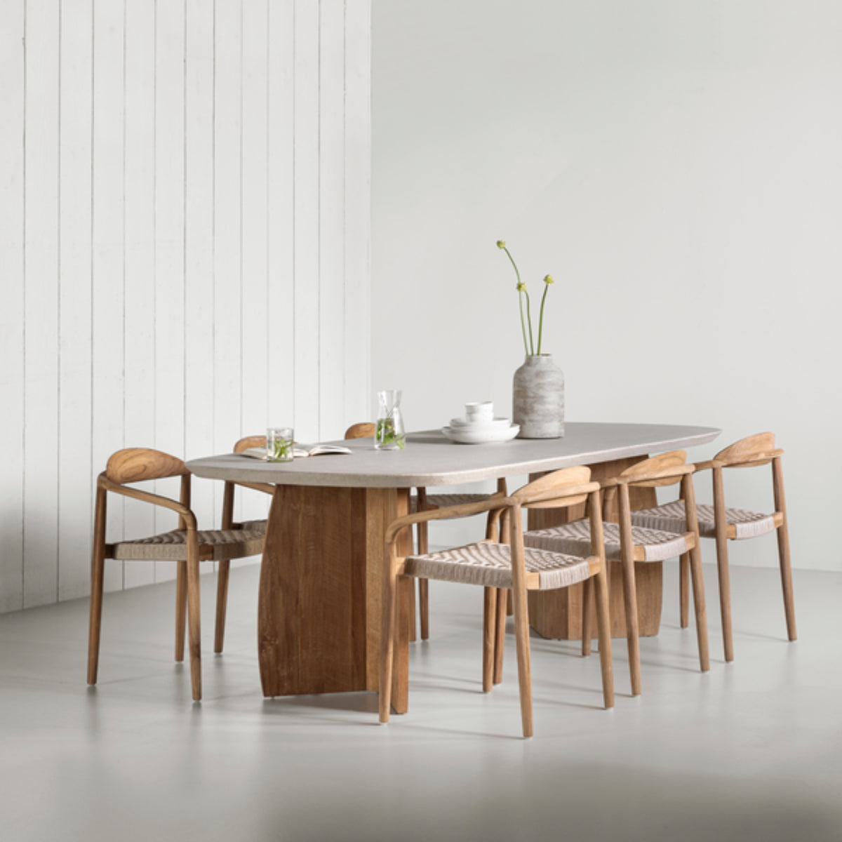 MUST Living Outdoor Eetkamerstoel Santiago Teakhout