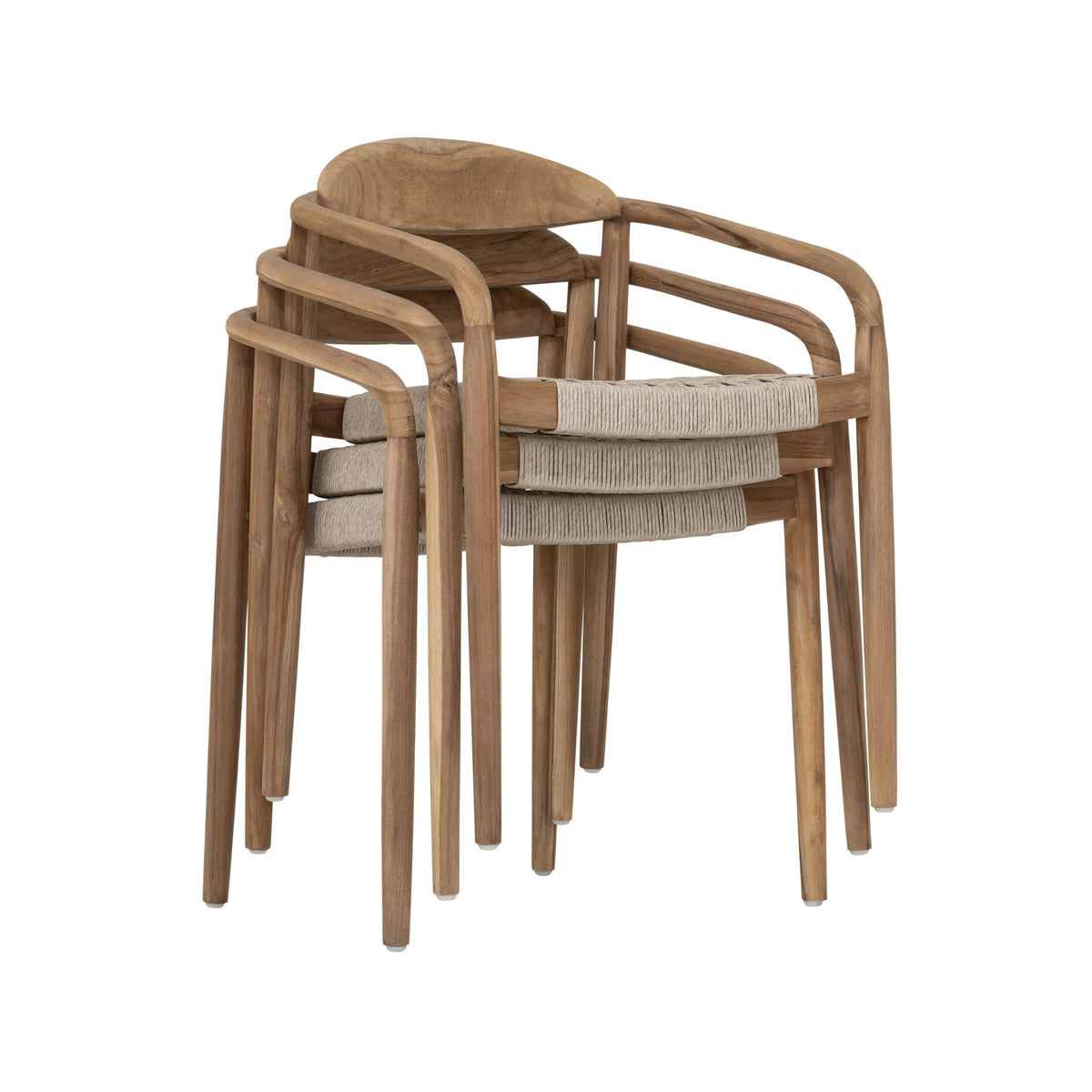 MUST Living Outdoor Eetkamerstoel Santiago Teakhout