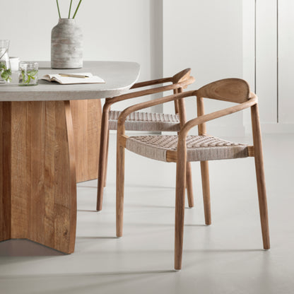 MUST Living Outdoor Eetkamerstoel Santiago Teakhout