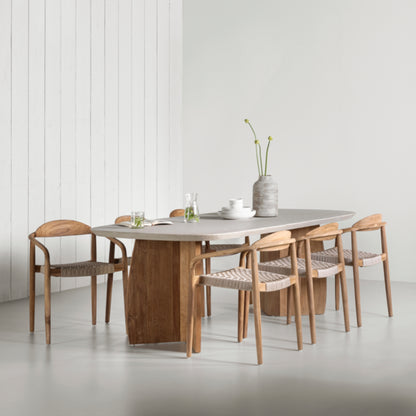 MUST Living Outdoor Eetkamerstoel Santiago Teakhout