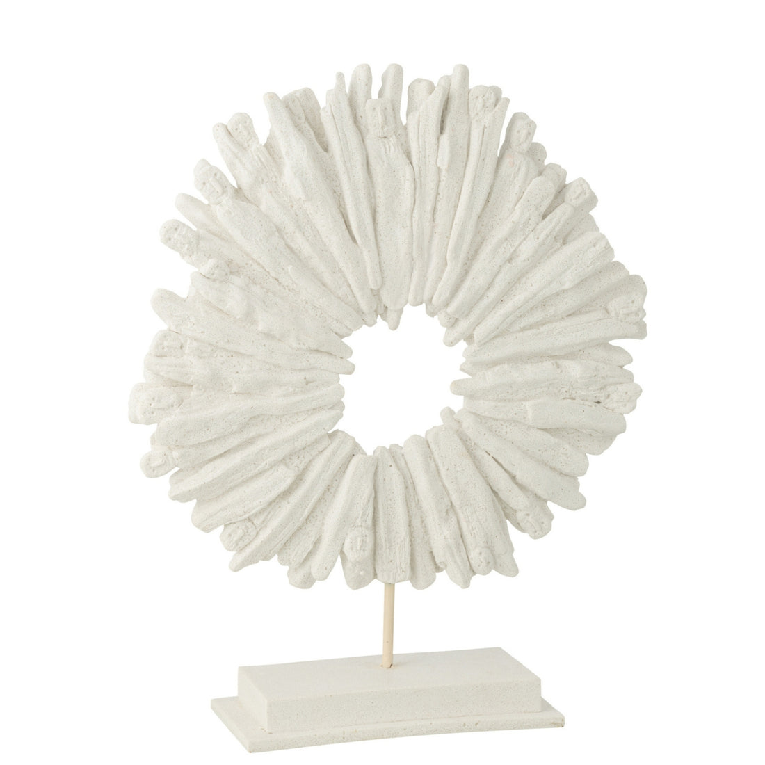 Cirkel Rond Polyresin Wit J-Line