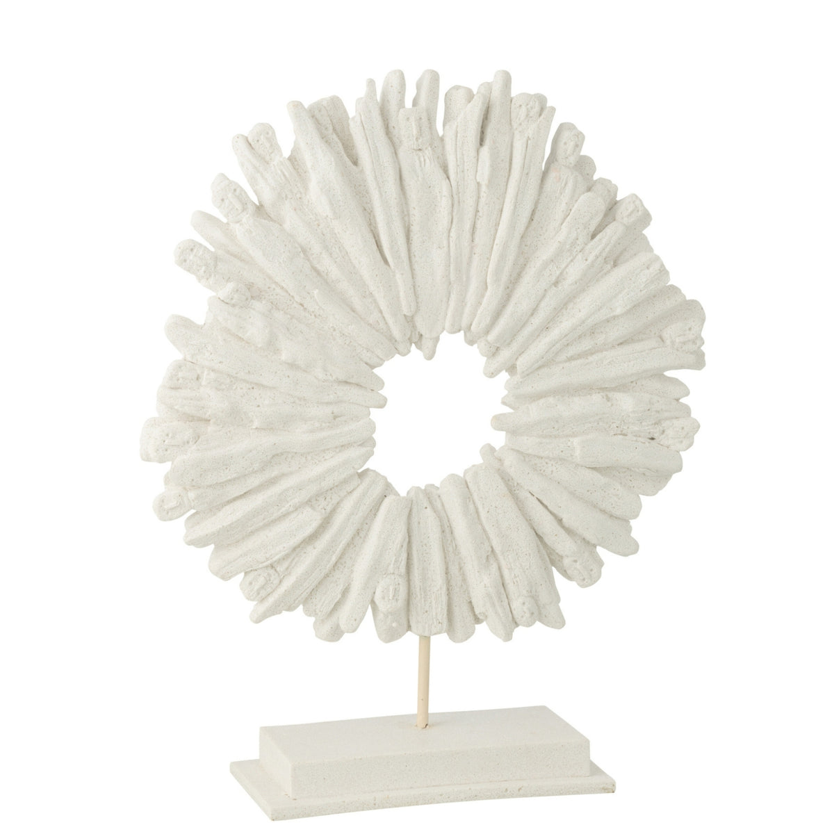 Cirkel Rond Polyresin Wit J-Line