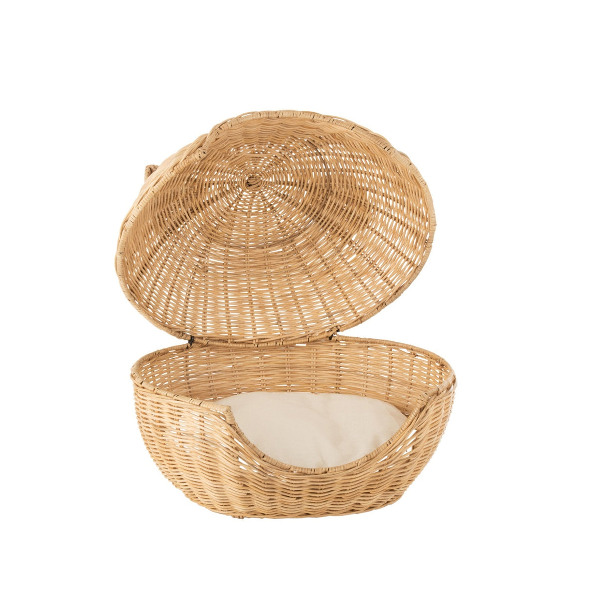 Kattenmand+Kussen Rotan Licht Naturel J-Line