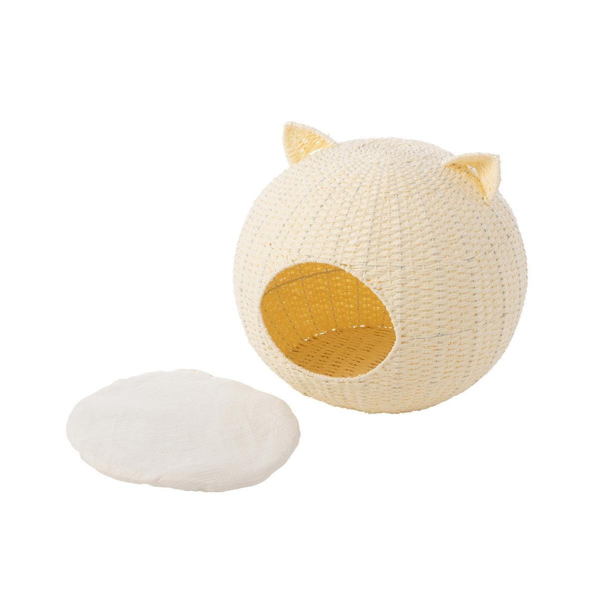 Kattenmand Kattenoren Papier Wit J-Line