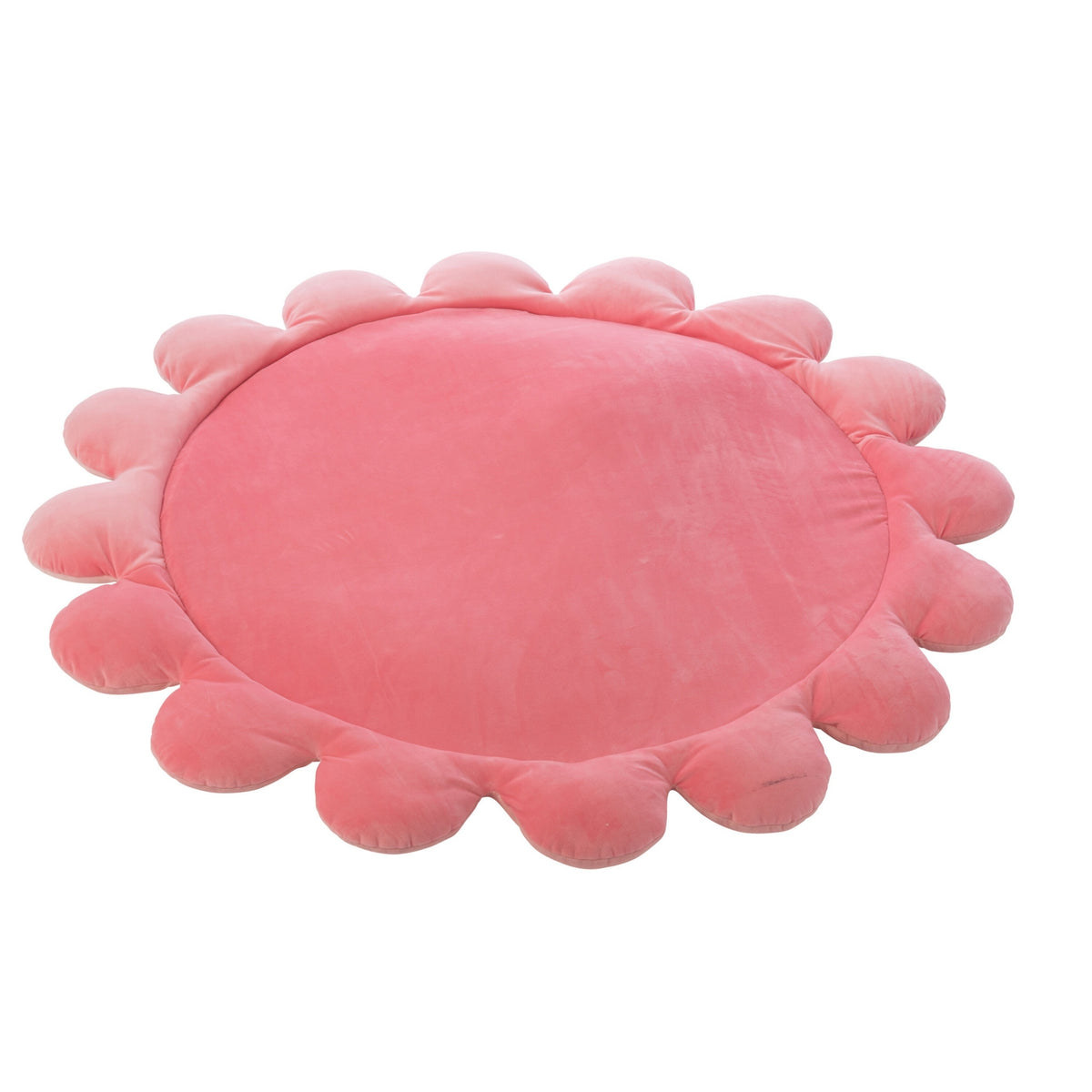 Speelmat Bloem Polyester Donkerroze/Lichtroze J-Line