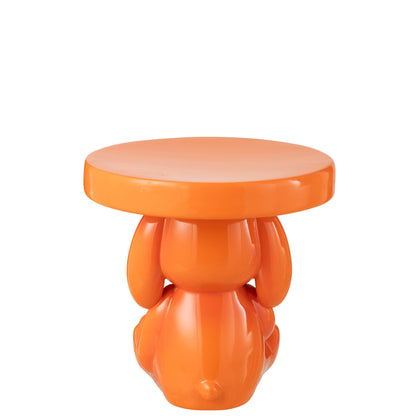 Bijzettafel Beer Polyresin Oranje J-Line