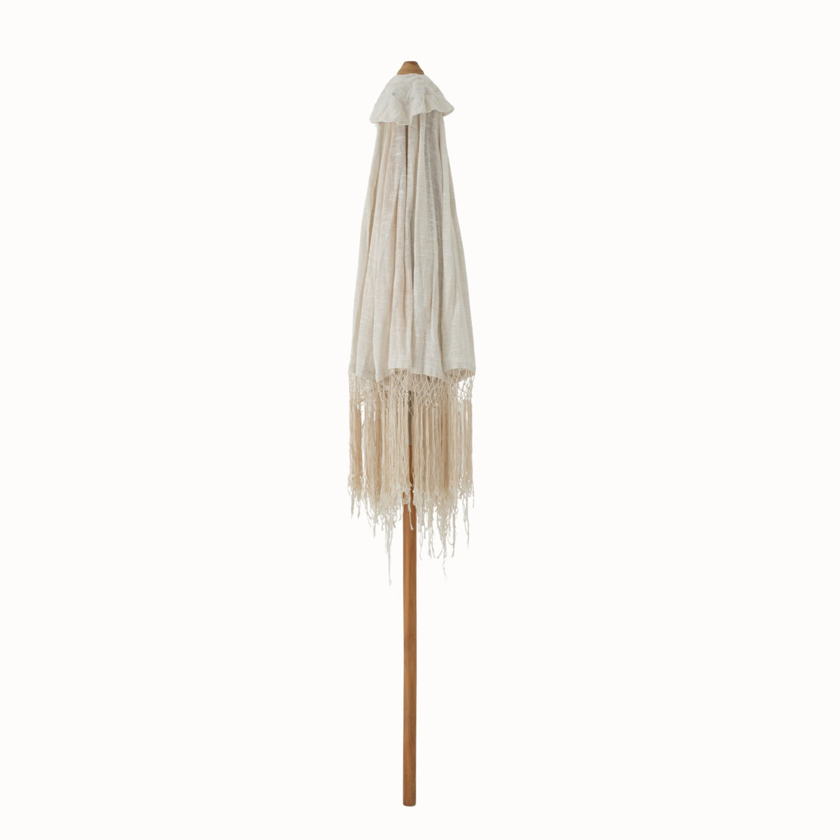 Parasol Macrame Hout Ecru 200x250cm J-Line