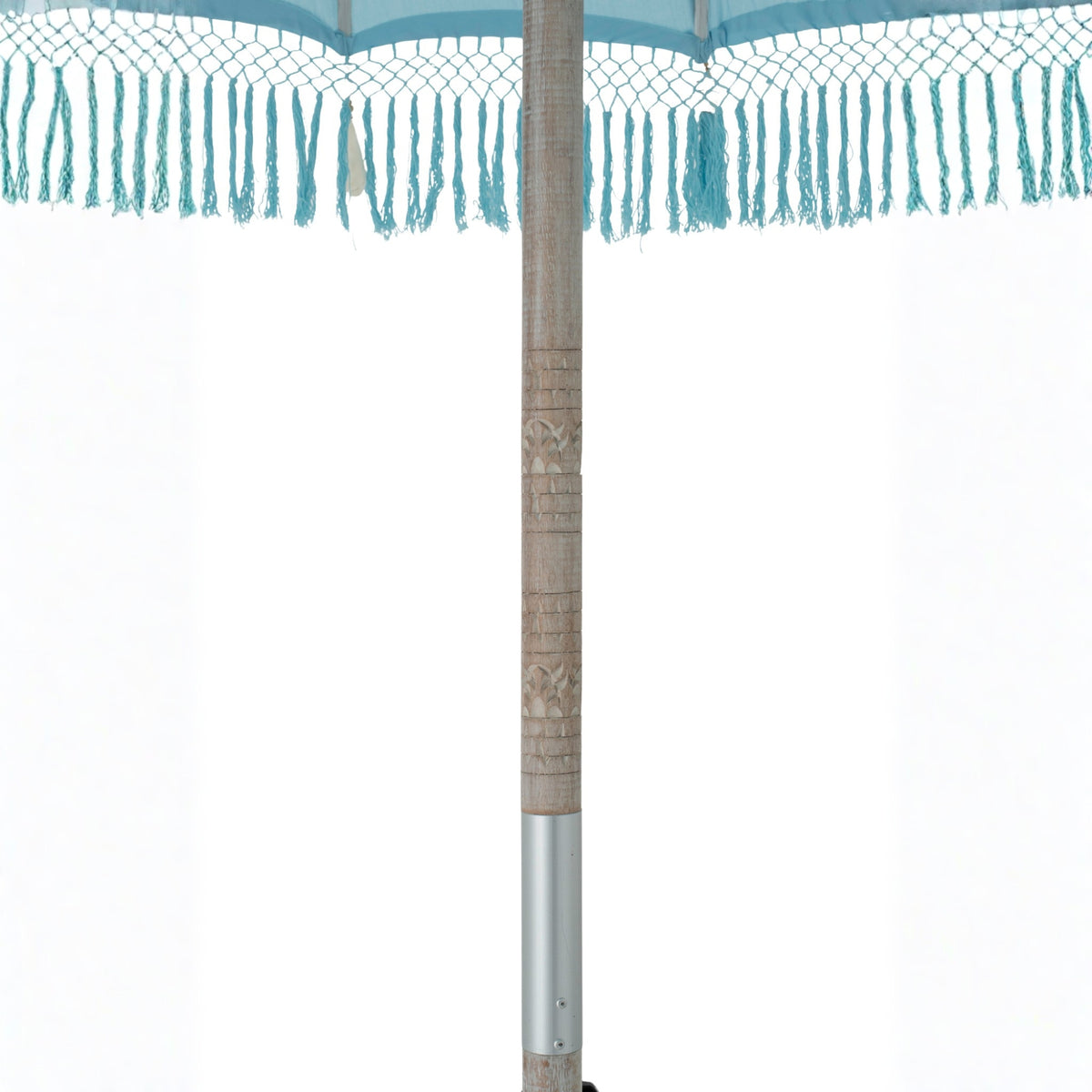 Parasol Bobbi Bamboe/Katoen Lichtblauw J-Line