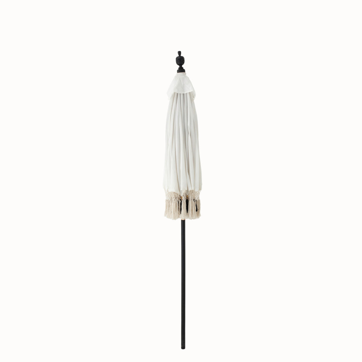 Parasol Flavie Hout/Katoen Ecru/Zwart J-Line