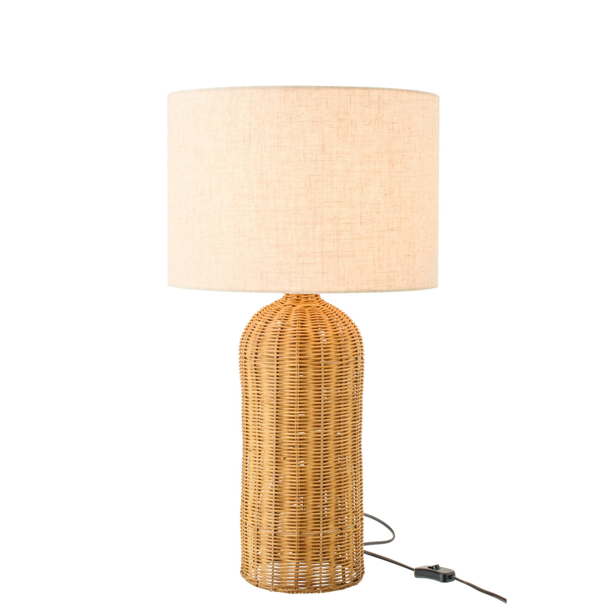 Tafellamp Cilinder Metaal Naturel/Ecru Small J-Line