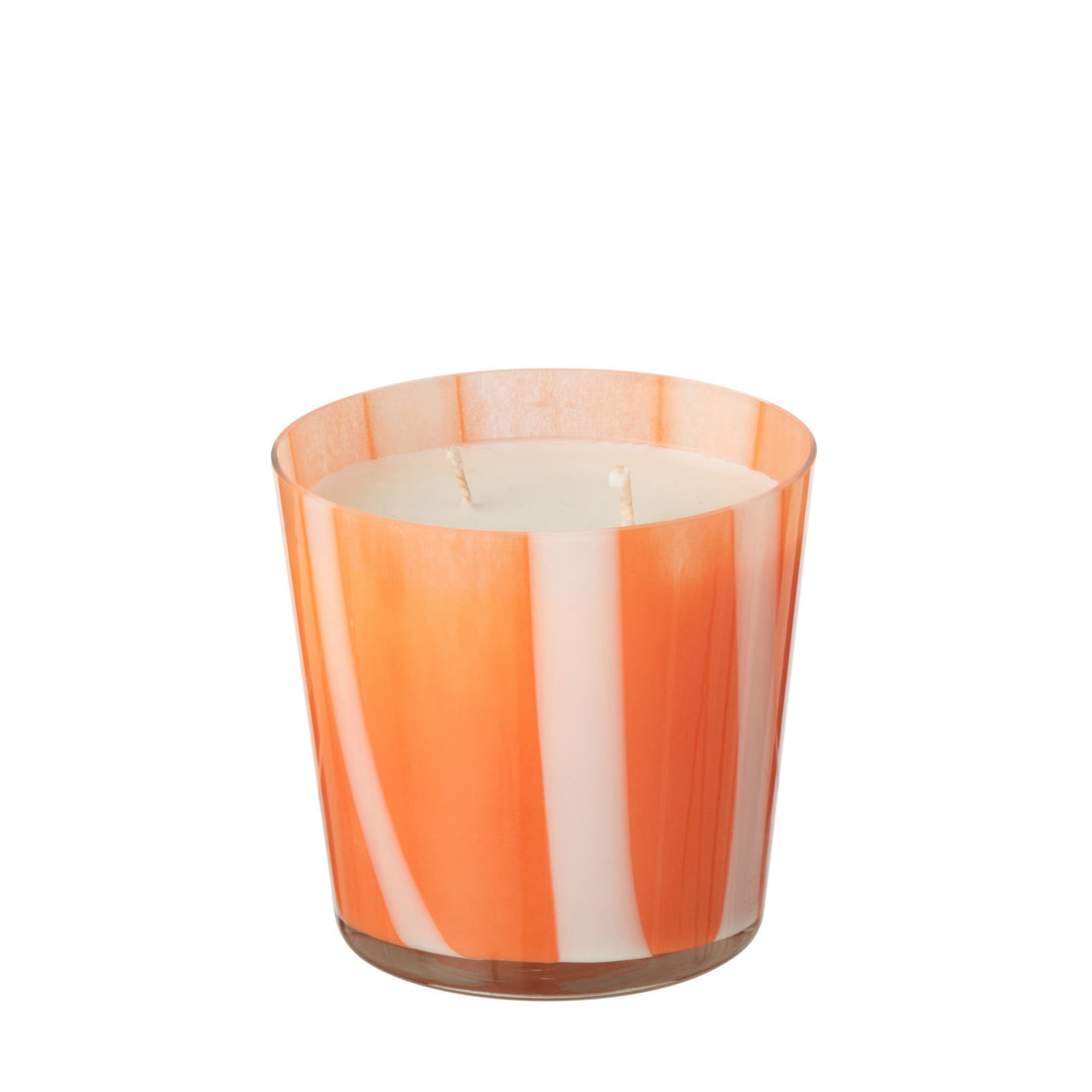 Geurkaars Noa Strepen Oranje Small - 50uur J-Line
