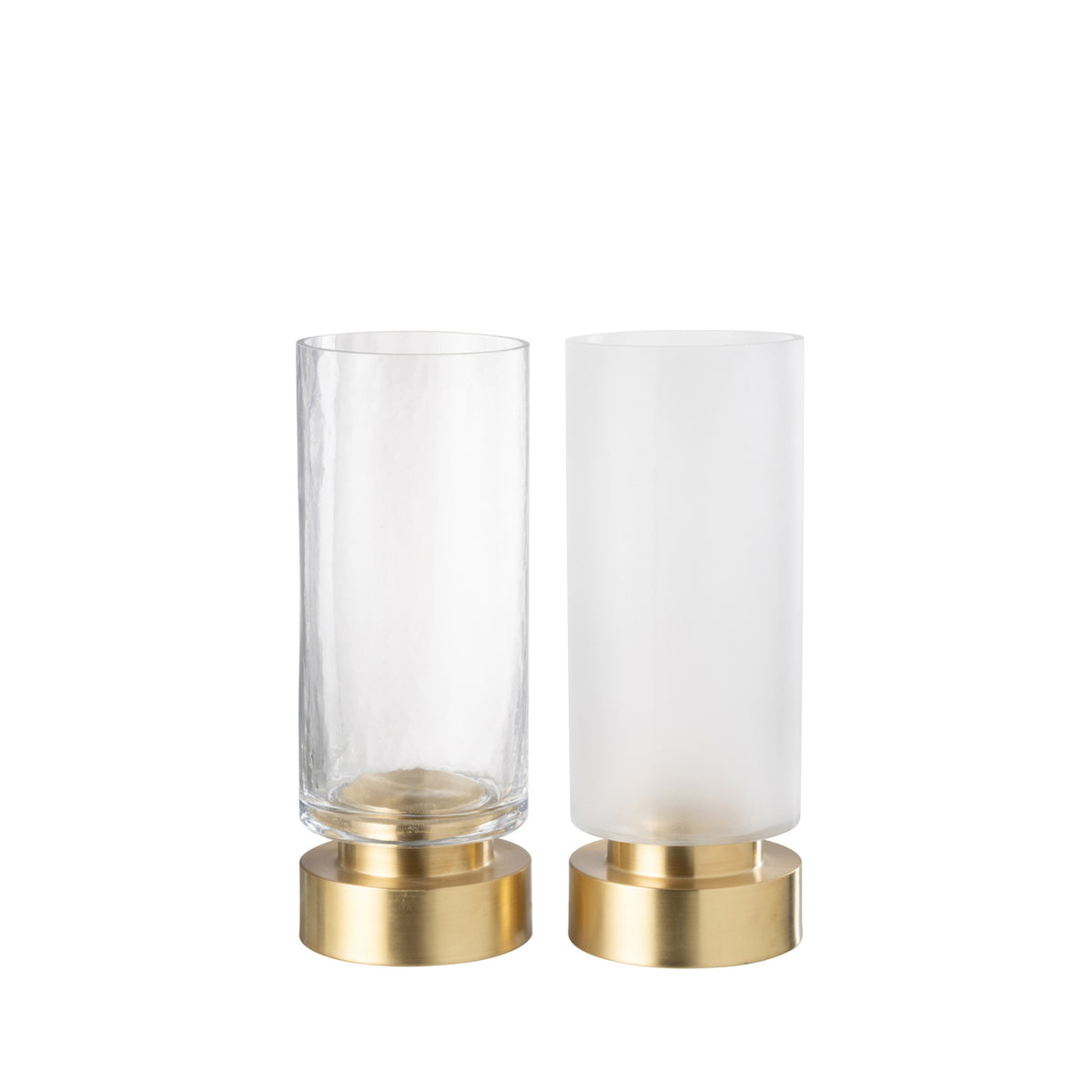 Kandelaar Pia Half Goud Medium Set van 2 J-Line