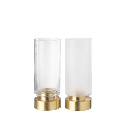 Kandelaar Pia Half Goud Medium Set van 2 J-Line