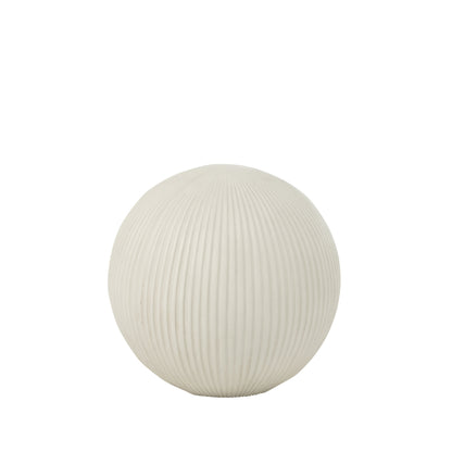 Bal Deco Klei Wit Medium 31.5x31.5x29.5cm J-Line